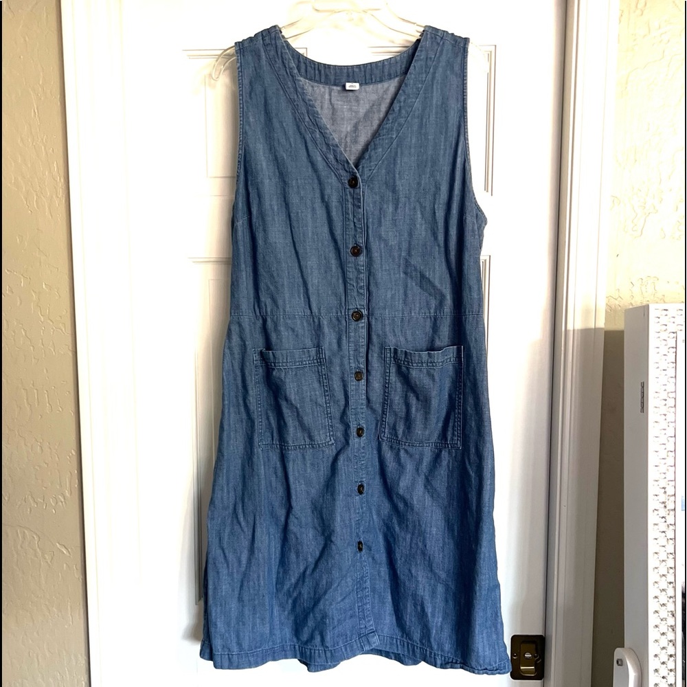 Sleeveless Denim Dress